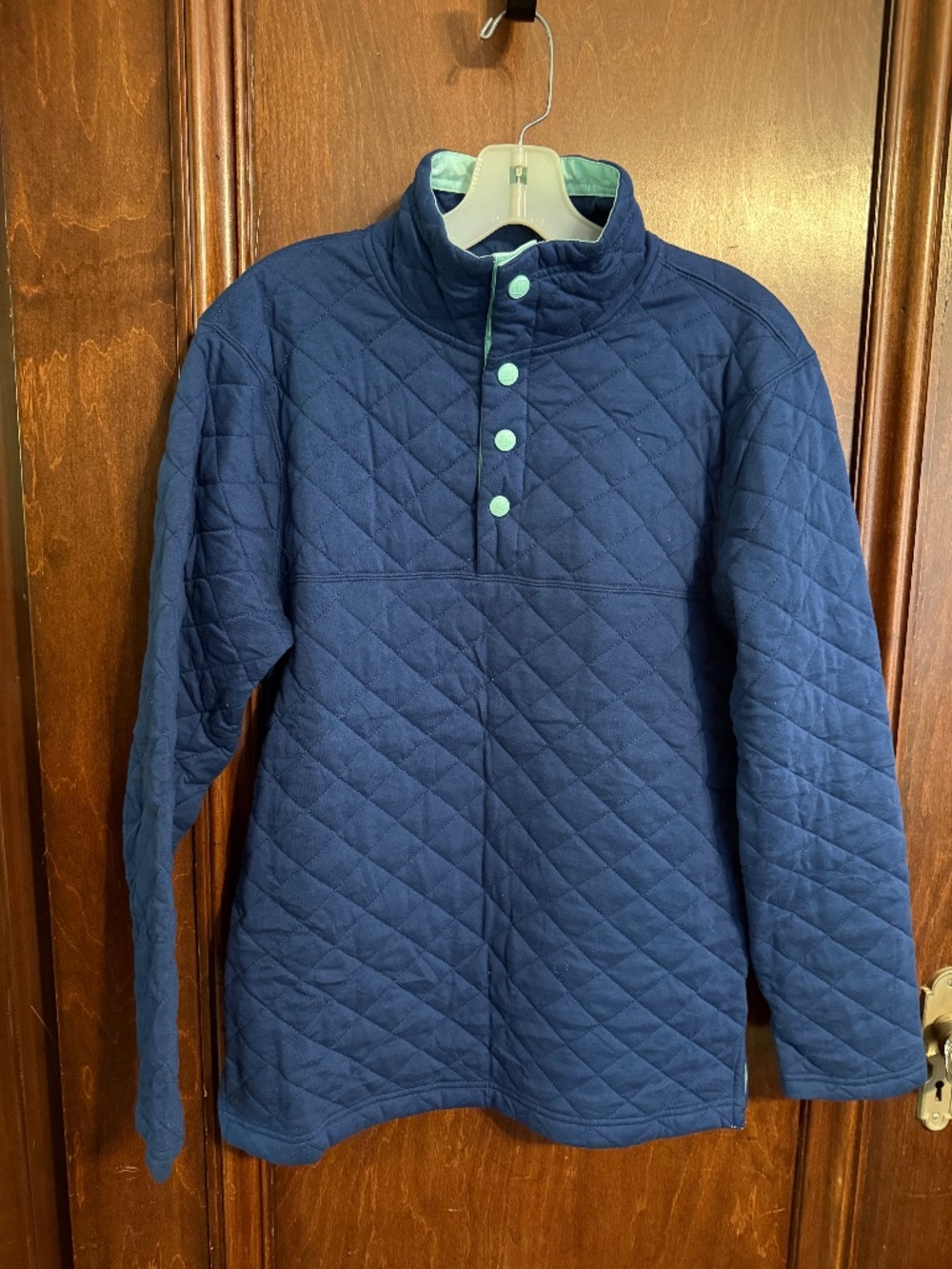 Vintage Lauren James quilted quarter snap sweatshirt